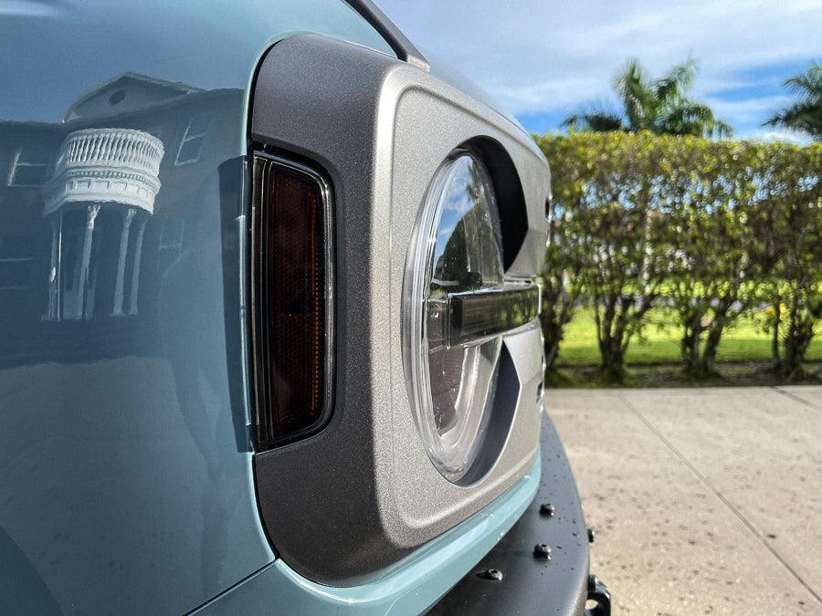 Headlight Bucket Inlays - 2021+ Bronco Badlands / WildTrak / First Edition - 21BRONCOHLBOR-21BRONCOHLBRD-21BRONCOHLBBL-21BRONCOHLBWH-21BRONCOHLBYL-  DRIVEN - 5