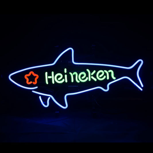 Heineken Beer Shark Neon Light Signs - ME072-  DRIVEN - 1