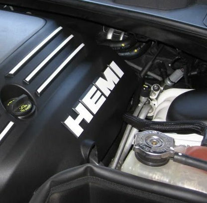 HEMI Lettering Engine Cover Decals - 09-23 Challenger R/T - Challenger:EC-HEMI-01-Challenger:EC-HEMI-03-Challenger:EC-HEMI-02-Challenger:EC-HEMI-04-Challenger:EC-HEMI-05-  DRIVEN - 14