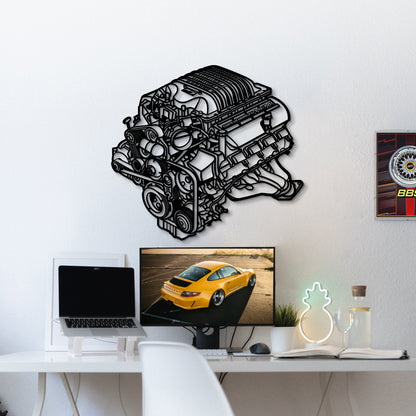 2018 Challenger HEMI Metal Engine Block Wall Art - MTEB-0002 - MTEB-0002B99-MTEB-0002B120-MTEB-0002B138-  DRIVEN - 3