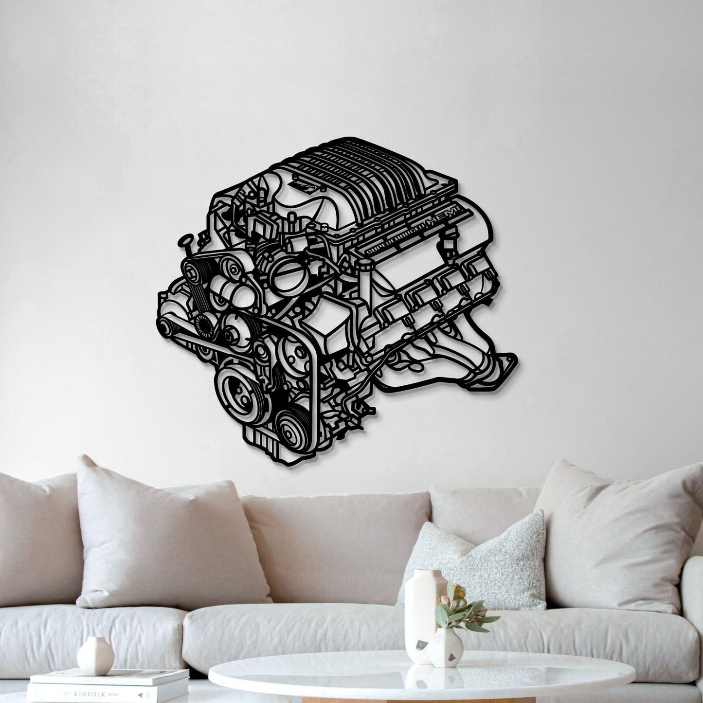 2018 Challenger HEMI Metal Engine Block Wall Art - MTEB-0002 - MTEB-0002B99-MTEB-0002B120-MTEB-0002B138-  DRIVEN - 6