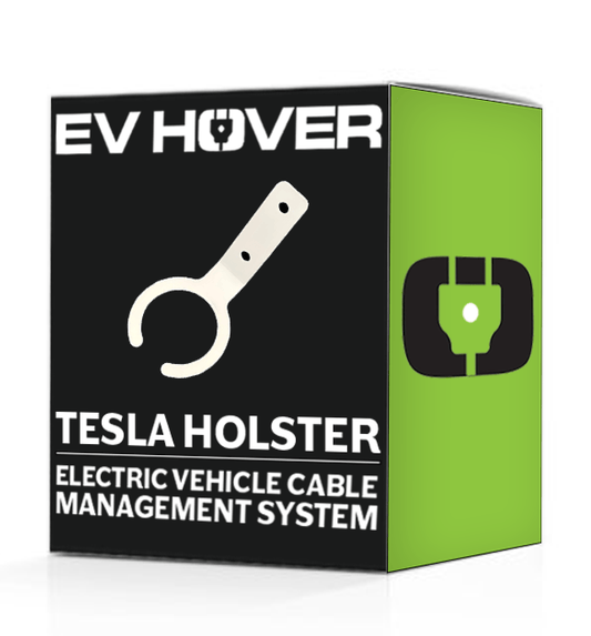 EV Hover Wall-Mounted Cable Holster — Tesla & J1772 - EVH-HLSTR-TES-BLK-EVH-HLSTR-TES-WHT-EVH-HLSTR-J1772-BLK-EVH-HLSTR-J1772-WHT-  DRIVEN - 2