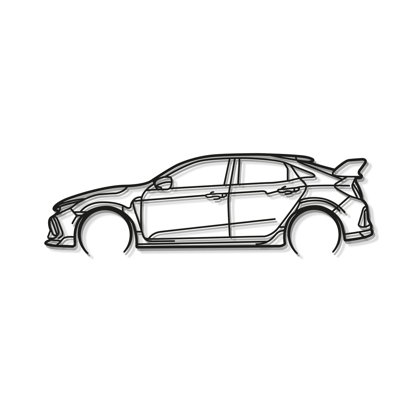 Civic Type-R FK8 Classic Metal Car Wall Art - MT0902 - MT0902B49L-  DRIVEN - 8