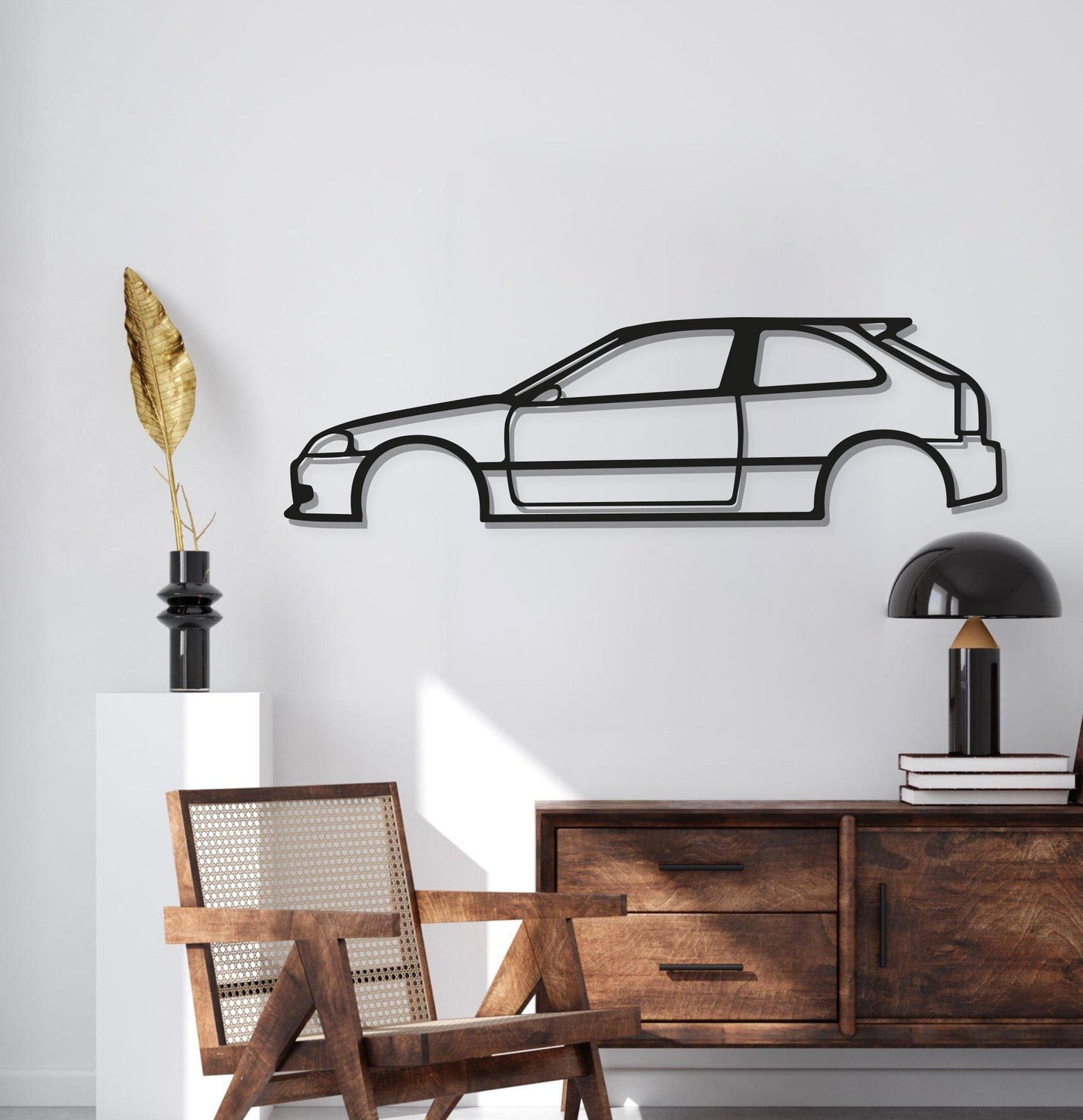 Civic EK Metal Car Wall Art - MT0901 - MT0901B49L-MT0901B69L-MT0901B80L-MT0901B99L-MT0901B120L-  DRIVEN - 2