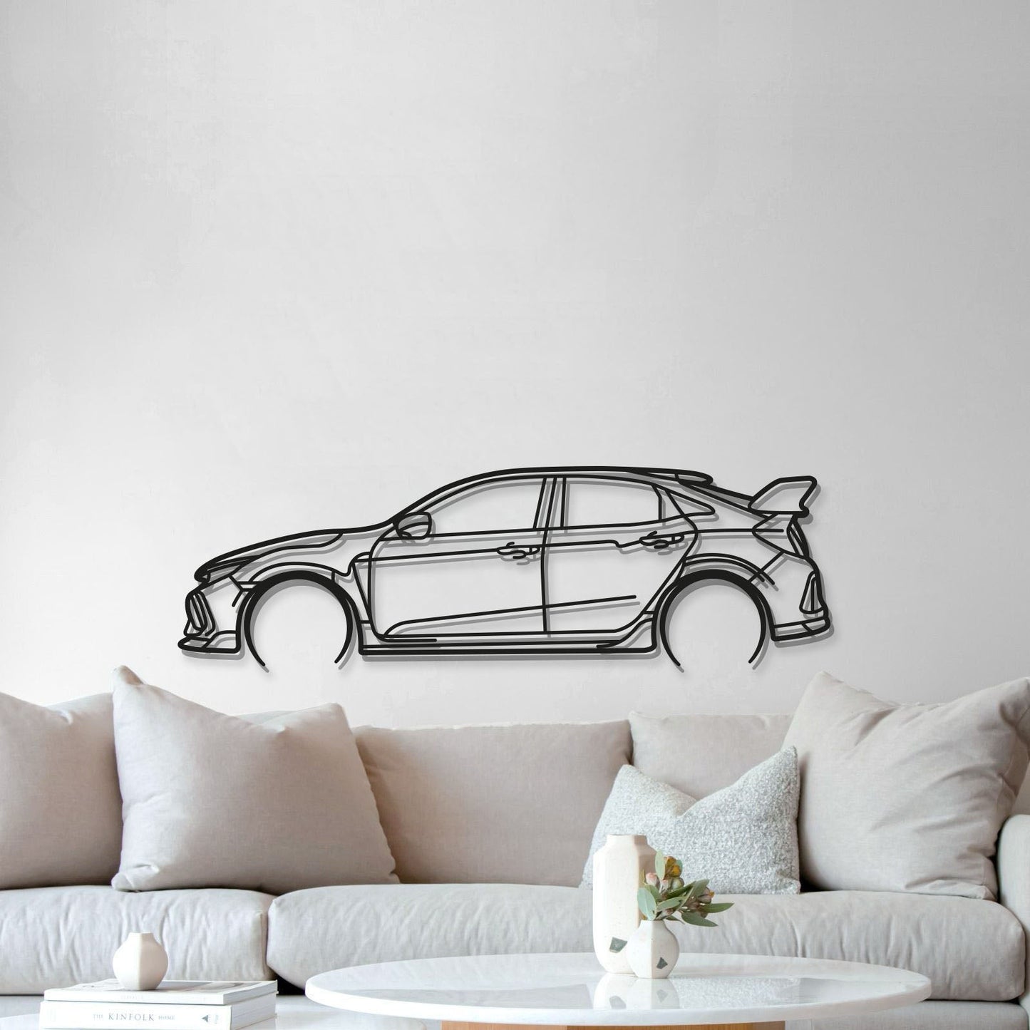 Civic Type-R FK8 Classic Metal Car Wall Art - MT0902 - MT0902B49L-  DRIVEN - 5