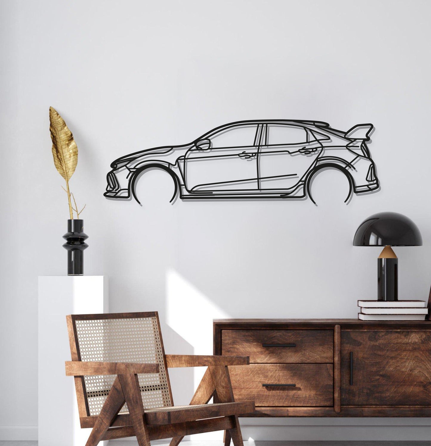Civic Type-R FK8 Classic Metal Car Wall Art - MT0902 - MT0902B49L-  DRIVEN - 2