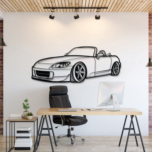 S2000 Perspective Metal Car Wall Art - MT1134 - MT1134B69L-MT1134B80L-MT1134B99L-MT1134B115L-MT1134B140L-  DRIVEN - 1