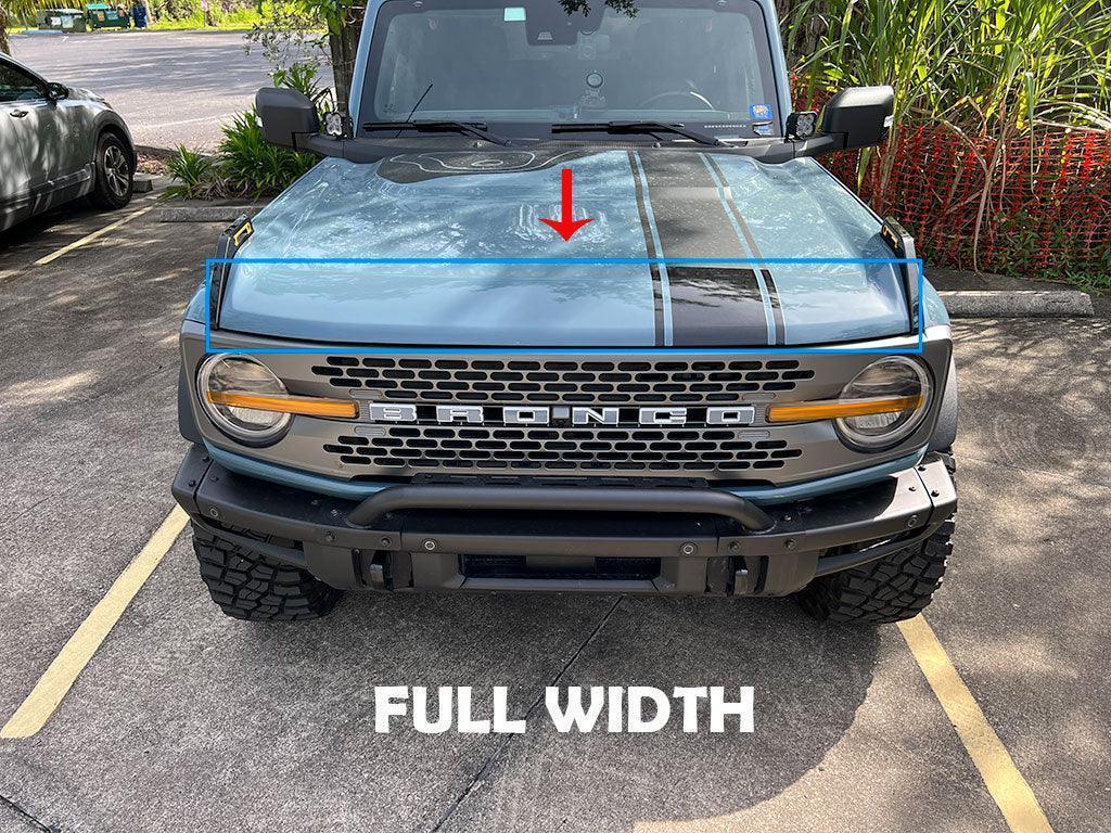 Hood Paint Protection Film (PPF) - 2021+ Bronco - 21BRNCHOODPPF-FWX1-21BRNCHOODPPF-EZX1-21BRNCHOODPPF-FWX2-21BRNCHOODPPF-EZX2-  DRIVEN - 2