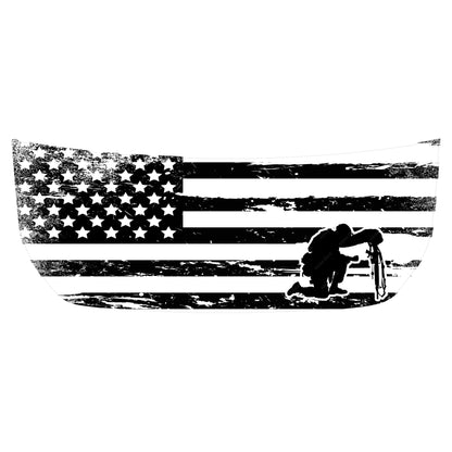 Stealth Clear American Flag Hood Overlay - 2021+ Bronco - 21BRONCOAMFHD-21BRONCOAMFHDB-21BRONCOAMFHDS-21BRONCOAMFHD-X2-21BRONCOAMFHDB-X2-  DRIVEN - 10