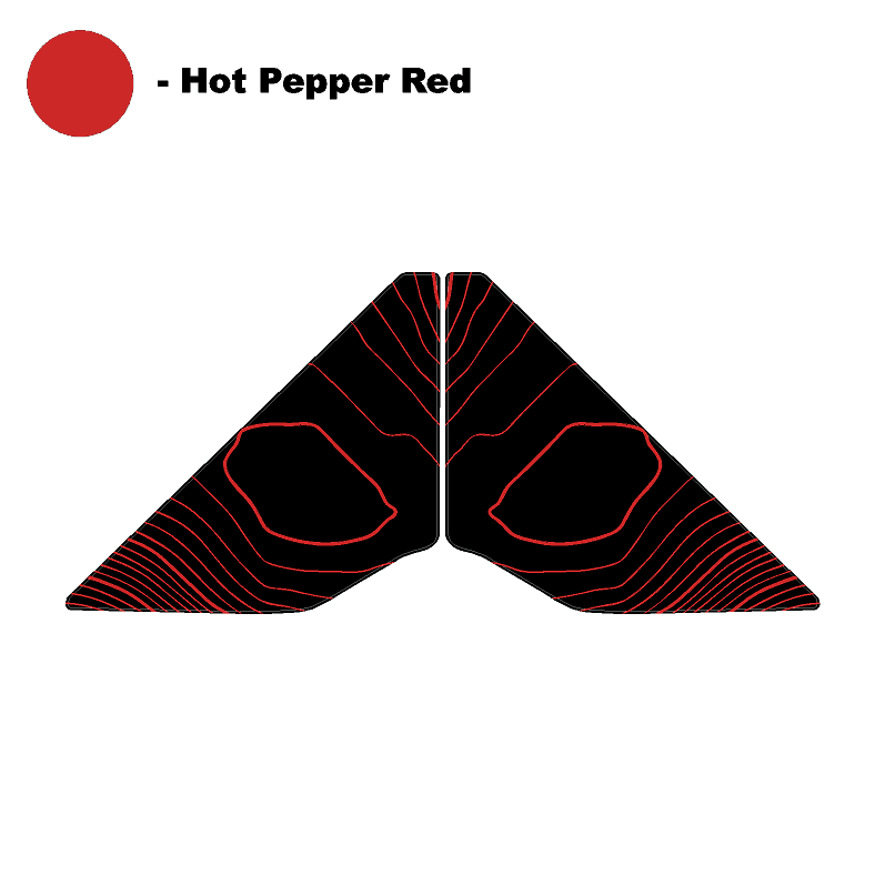 Topo Rear Window Triangle Overlay (Printed Series) - 2021+ Bronco 4 Door - 21BRNDRTRIPT-TPAMBL-21BRNDRTRIPT-TPA51L-21BRNDRTRIPT-TPAZL-21BRNDRTRIPT-TPCGL-21BRNDRTRIPT-TPCBNL-  DRIVEN - 21
