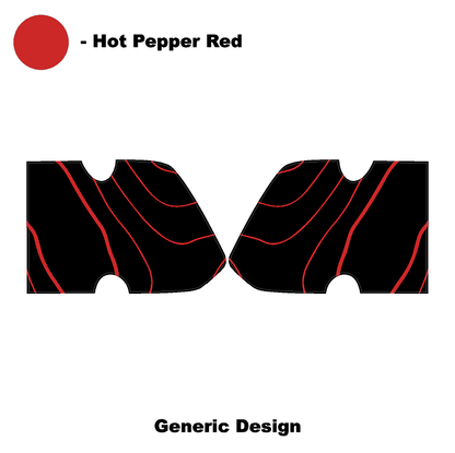 Interior Door Cup Protector Kit - 2021+ Bronco - 21BRNINTDRCUP-TPAMBL-21BRNINTDRCUP-TPA51L-21BRNINTDRCUP-TPAZL-21BRNINTDRCUP-TPCGL-21BRNINTDRCUP-TPCBNL-  DRIVEN - 16