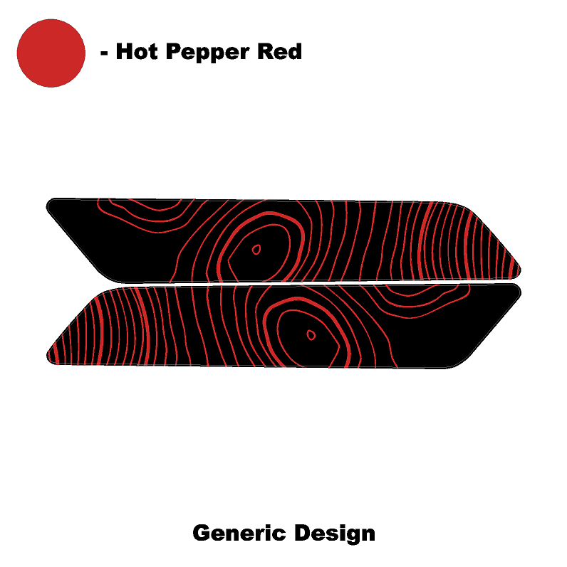 Topo Interior Rear Door Grab Handle Overlay Kit (Printed Series) - 2021+ Bronco 4 Door - 21BRNGRAB4RDR-TPAMBL-21BRNGRAB4RDR-TPA51L-21BRNGRAB4RDR-TPAZL-21BRNGRAB4RDR-TPCGL-21BRNGRAB4RDR-TPCBNL-  DRIVEN - 15