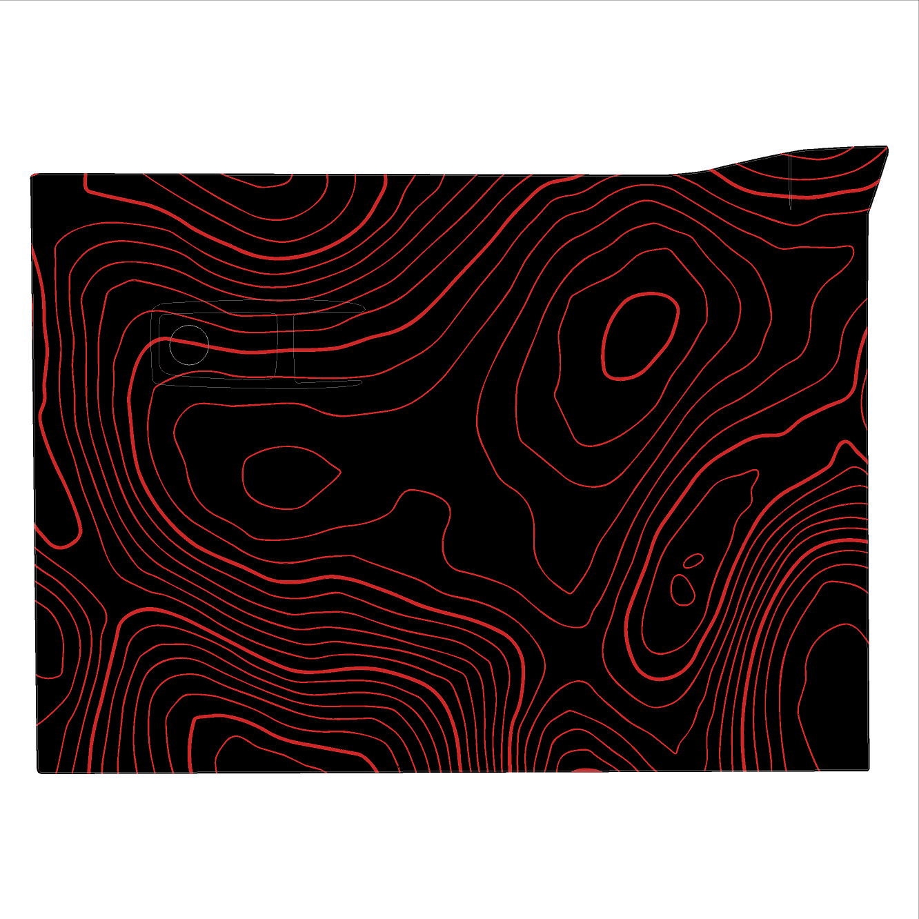 Topo Glovebox Overlay Kit (Printed Series) - 2021+ Bronco - 21BRNGLOVE-TPAMBL-21BRNGLOVE-TPA51L-21BRNGLOVE-TPAZL-21BRNGLOVE-TPCGL-21BRNGLOVE-TPCBNL-  DRIVEN - 19