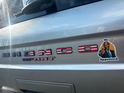 OJ Approved Sticker - 2021+ Bronco - ojapproved35-  DRIVEN - 7