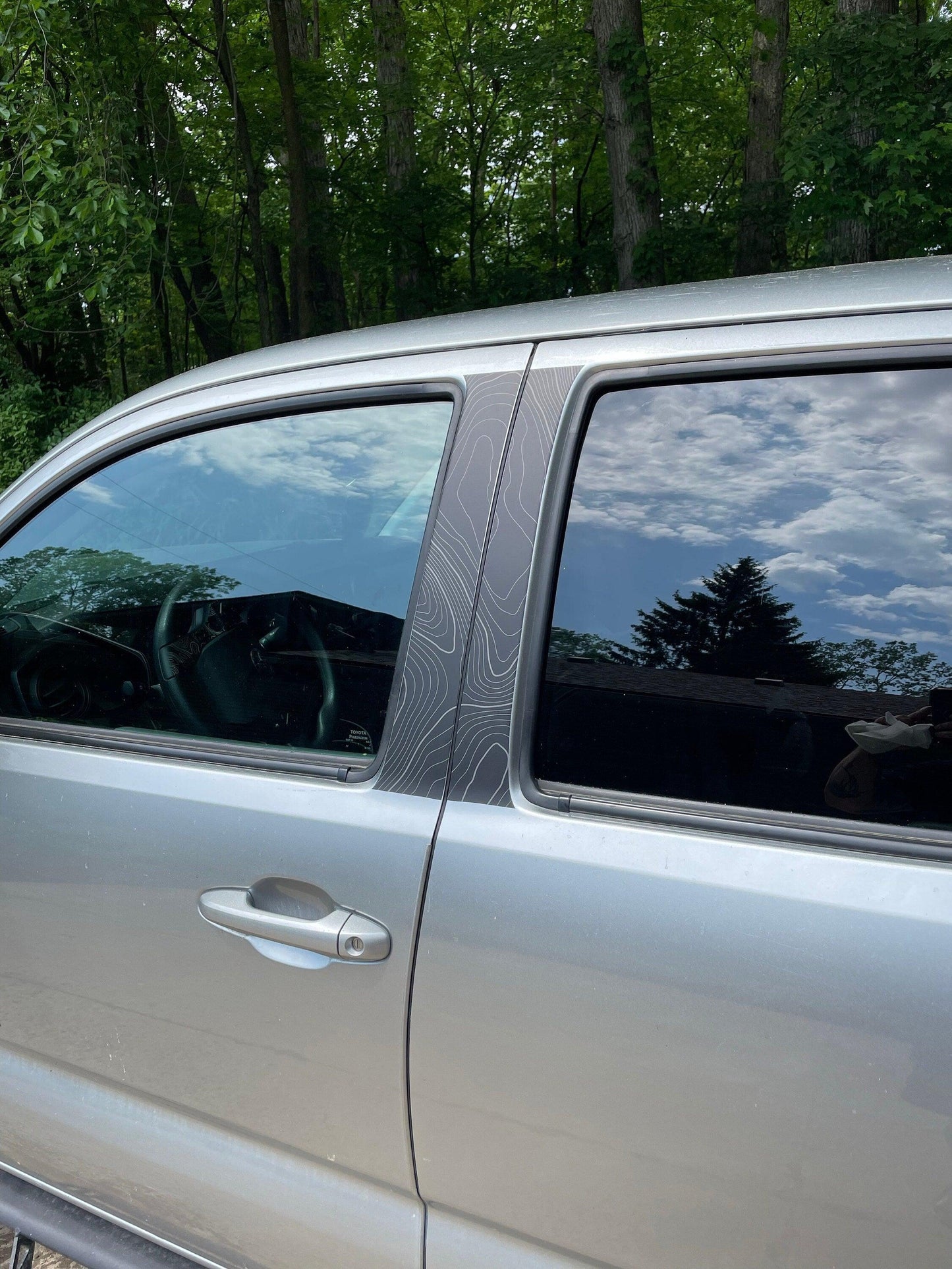 Topo B Pillar Overlays - 2016-2023 Tacoma Double Cab - 16TACOBPILLAR-ARG-16TACOBPILLAR-CBNG-16TACOBPILLAR-CG-16TACOBPILLAR-DS-16TACOBPILLAR-RR-  DRIVEN - 4