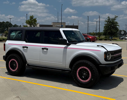 Solid Color Upper Door Spear Stripe Kit - 2021+ Bronco 4 Door (non-Raptor) - 21BRNDOORSPEAR-BAD-21BRNDOORSPEAR-GB-21BRNDOORSPEAR-MB-21BRNDOORSPEAR-BL-21BRNDOORSPEAR-BRZ-  DRIVEN - 9