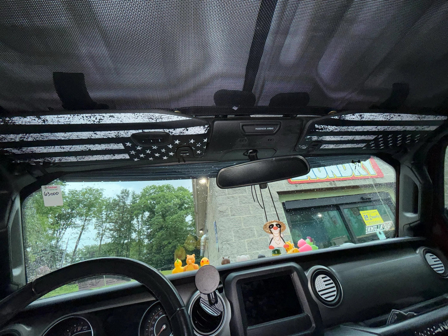 Freedom Series Sun Visor Overlays (Printed Series) - 2018+ Jeep Wrangler JL / Jeep Gladiator JT - JLVISORFULLFREE-RWBNHL-JLVISORFULLFREE-RWBHL-JLVISORFULLFREE-BWNHL-JLVISORFULLFREE-BWHL-JLVISORFULLFREE-TBLNHL-  DRIVEN - 4