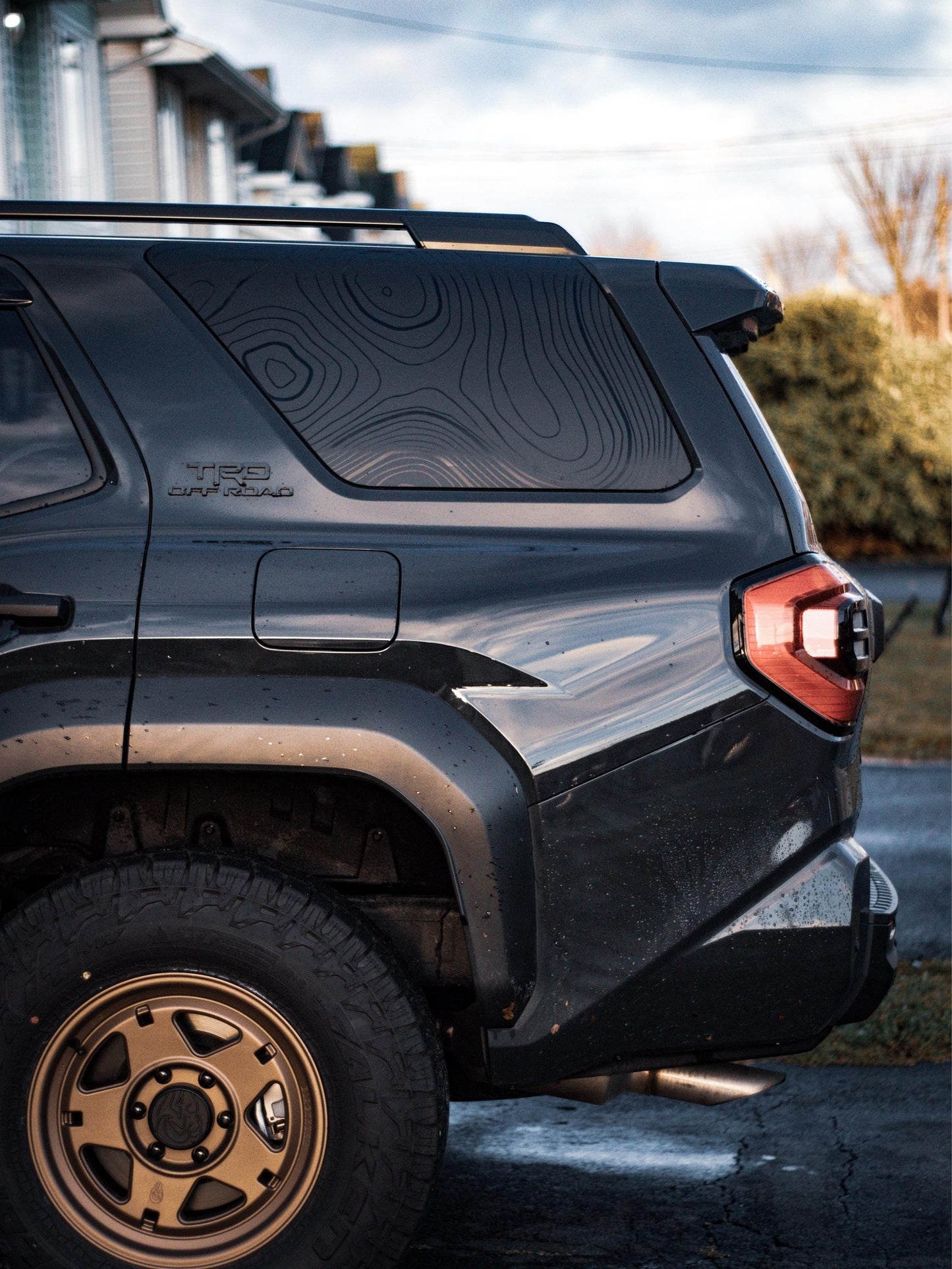 Topographic Rear Window Overlay V2 - 2025+ 4Runner - 254RUNRWINTP-MB-254RUNRWINTP-GB-  DRIVEN - 4