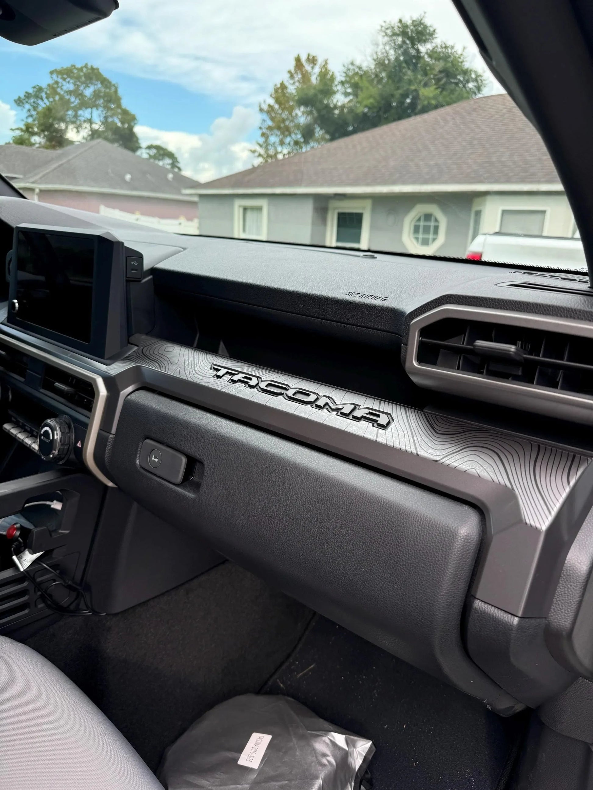 3 Piece Topographic Map Dash Overlays - 2024+ Tacoma - 24TACODASHTOPO-3-  DRIVEN - 3