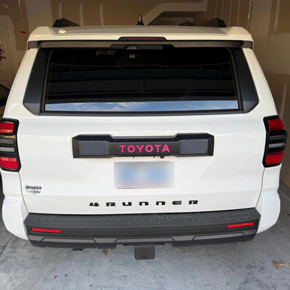 TOYOTA Rear Hatch Liftgate Emblem Inlays - 2025+ 4Runner - 254RUN-RT-TOYOTA-RD-254RUN-RT-TOYOTA-WH-254RUN-RT-TOYOTA-MB-254RUN-RT-TOYOTA-EVG-254RUN-RT-TOYOTA-GB-  DRIVEN - 3