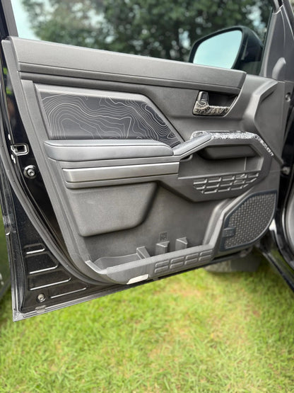 Topographic Front Door Armrest Panel Protection - 2024+ Tacoma / 2025+ 4Runner - 254RUNNER-SB-TP.WH-254RUNNER-SB-TP.JA-254RUNNER-SB-TP.HB-254RUNNER-SB-TP.VB-254RUNNER-SB-TP.AG-  DRIVEN - 7