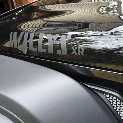 XR Stencil Style Hood Decals - 2022+ Wrangler Willys Xtreme Recon - 22JLSTENCILXR-  DRIVEN - 6