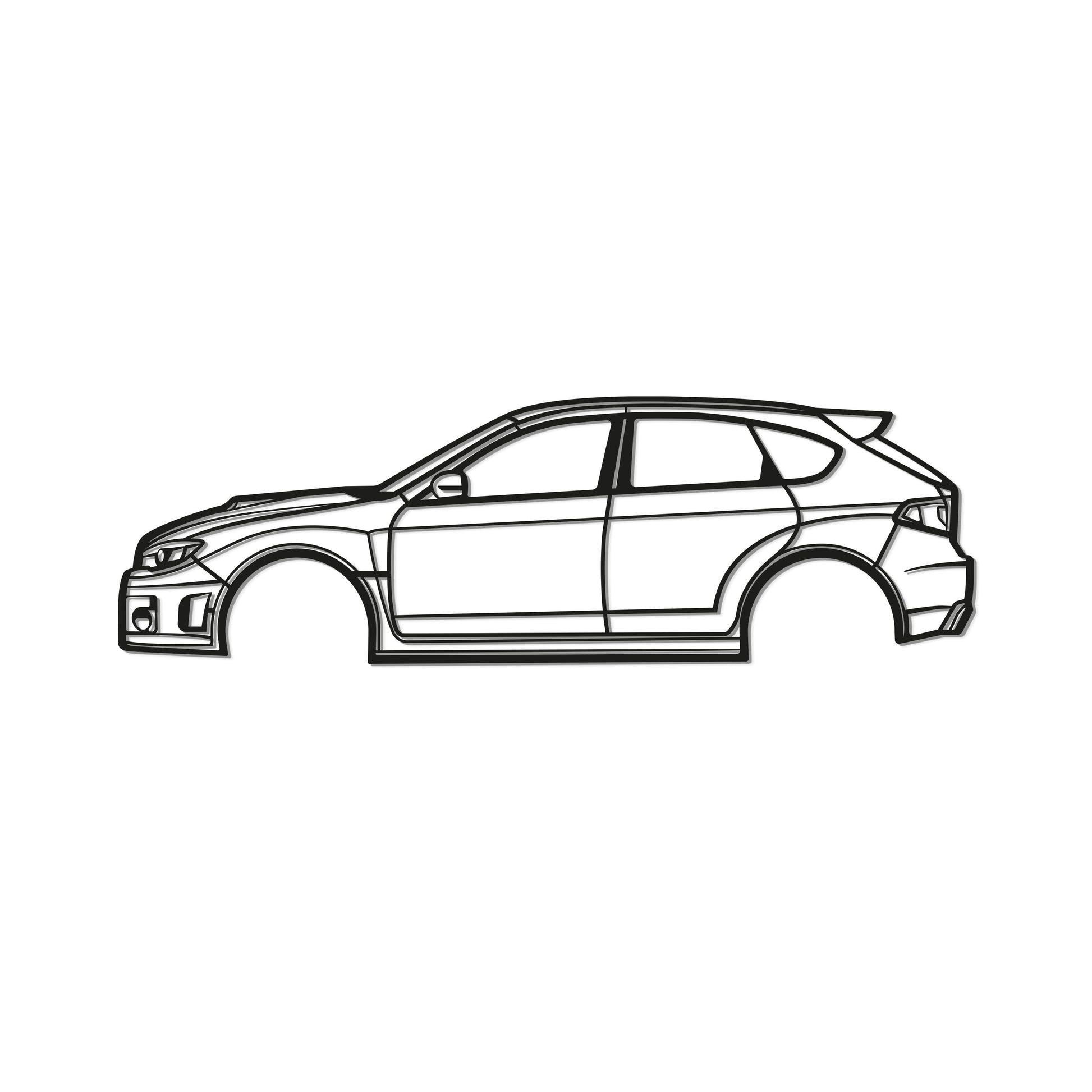 2013 WRX STI Hatchback Metal Car Wall Art - MT0491 - MT0491B49L-MT0491B69L-MT0491B80L-MT0491B99L-MT0491B120L-  DRIVEN - 8