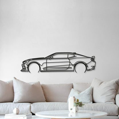 Camaro SS 1LE Detailed Metal Car Wall Art - MT0892 - MT0892B49L-MT0892B69L-MT0892B80L-MT0892B99L-MT0892B120L-  DRIVEN - 4