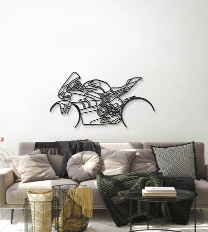 V4SP Metal Motorcycle Wall Art - MT1105 - MT1105B49L-MT1105B69L-MT1105B80L-MT1105B99L-MT1105B115L-  DRIVEN - 6