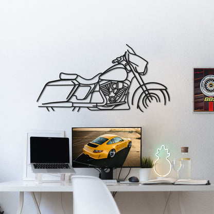 Harley Davidson Street Glide Metal Motorcycle Wall Art - MT1094 - MT1094B49L-MT1094B69L-MT1094B80L-MT1094B99L-MT1094B120L-  DRIVEN - 4
