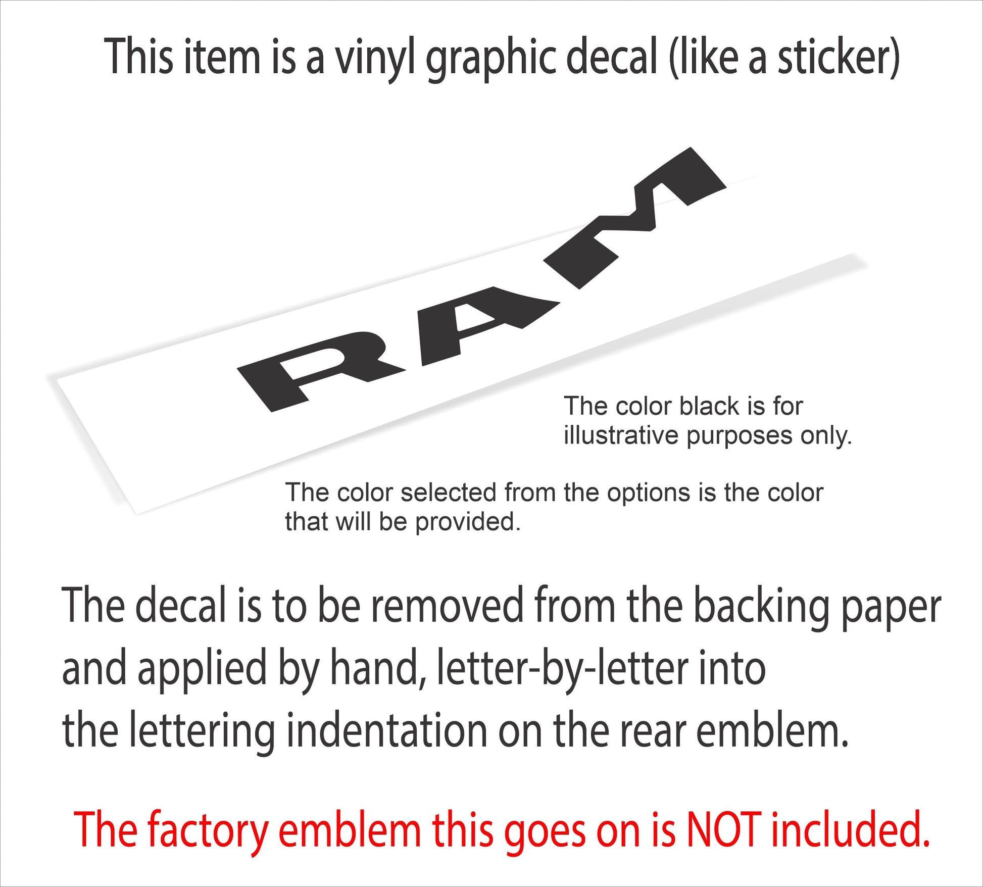 RAM Rear Emblem Inlay Decal - 2019-2024 Ram - Ram19:RAM-Medallion-01-Ram19:RAM-Medallion-03-Ram19:RAM-Medallion-02-Ram19:RAM-Medallion-04-Ram19:RAM-Medallion-05-  DRIVEN - 2
