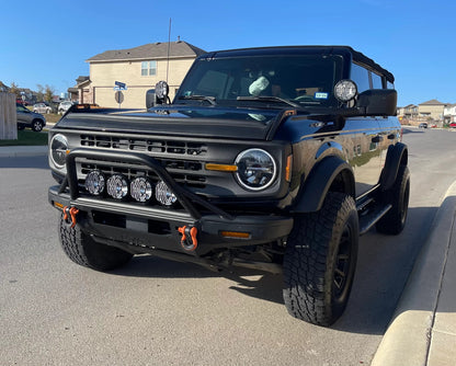 V2 Smoked Shortie Style Light Bar Overlays - 2021+ Bronco (Standard Headlights) - 21BRONCOHLSHORTDS-21BRONCOHLSHORTLS-21BRONCOHLSHORTST-21BRONCOHLSHORTCB-21BRONCOHLSHORTHC-  DRIVEN - 6