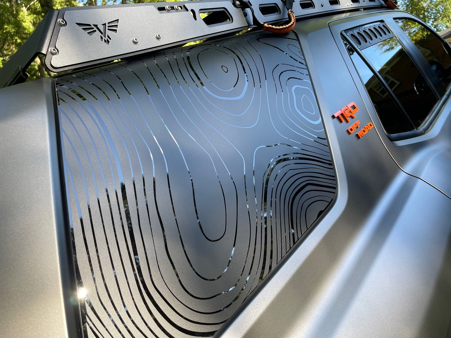 Topographic Rear Window Overlay V2 - 2025+ 4Runner - 254RUNRWINTP-MB-254RUNRWINTP-GB-  DRIVEN - 1