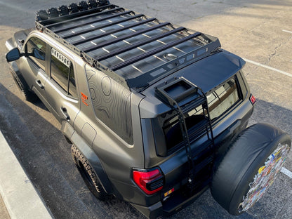 Topographic Rear Window Overlay V2 - 2025+ 4Runner - 254RUNRWINTP-MB-254RUNRWINTP-GB-  DRIVEN - 2