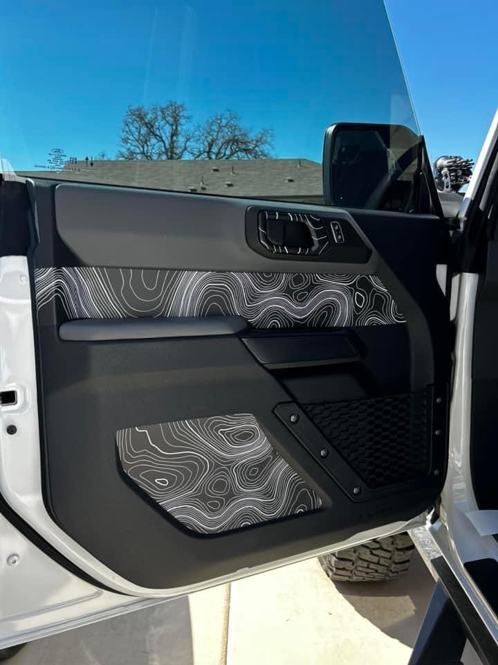 Topo Interior Door Handle Overlays - 2021+ Bronco - 21BRNINTHANDLE-TPAMBL-21BRNINTHANDLE-TPA51L-21BRNINTHANDLE-TPAZL-21BRNINTHANDLE-TPBOL-21BRNINTHANDLE-TPCGL-  DRIVEN - 5