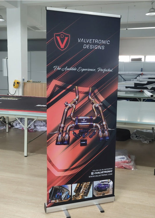 ROLL UP SHOP DISPLAY BANNER - VTD.BANNER.ROLLUP-  DRIVEN - 1