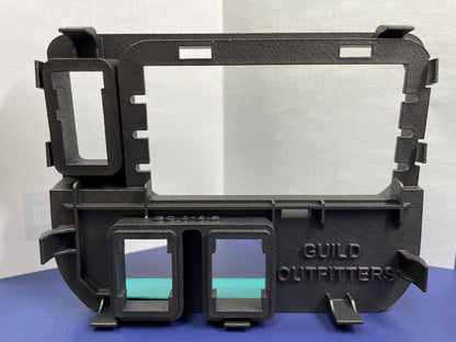 Base Panel for 1 Tall and 2 Short Switch Locations (Tacoma Access Cab) - GO-018-B-  DRIVEN - 4