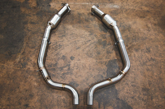 Range Rover Free Flow Front Pipes 200 Cell 2014-2022 - RR.SVR.FF.BR-  DRIVEN - 1