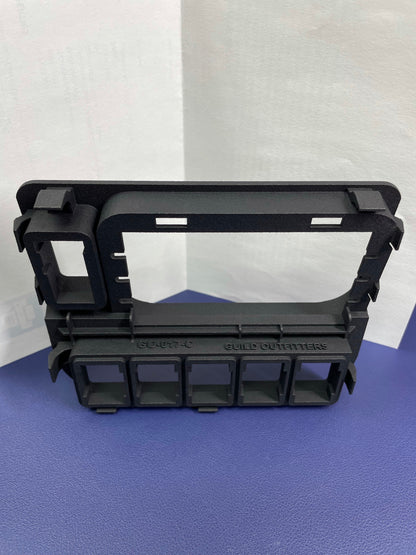 Base Panel for 1 Tall and 5 Short Switch Locations (Tacoma Access Cab) - GO-017-C-  DRIVEN - 5