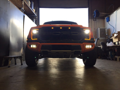 2017-2020 Ford Raptor Triple Pod Fog Light Mount - sku-41807073411230-sku-41807073443998-sku-41807073476766-sku-41807073509534-sku-41807073542302-  DRIVEN - 1