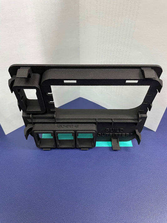 Base Panel for 1 Tall and 3 Short Switch Locations (Tacoma Access Cab) - GO-017-B-  DRIVEN - 2