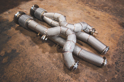 Lamborghini Aventador / S / SV / SVJ Free Flow Front Pipes - Equal Length - LAM.AVEN.FF-LAM.AVEN.SVJ.FF-  DRIVEN - 1