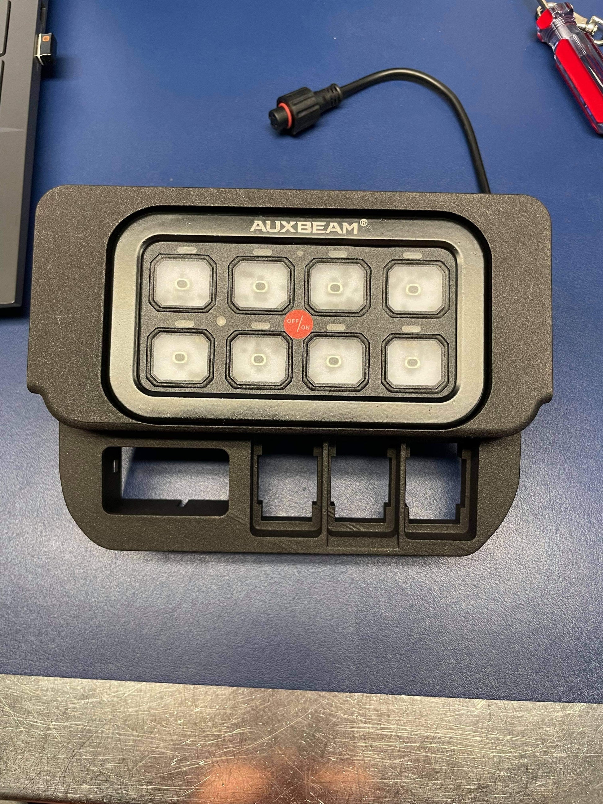 No Cut Base Switch Panel for 3 Short Switches (Tacoma Double Cab) - GO-010-  DRIVEN - 3