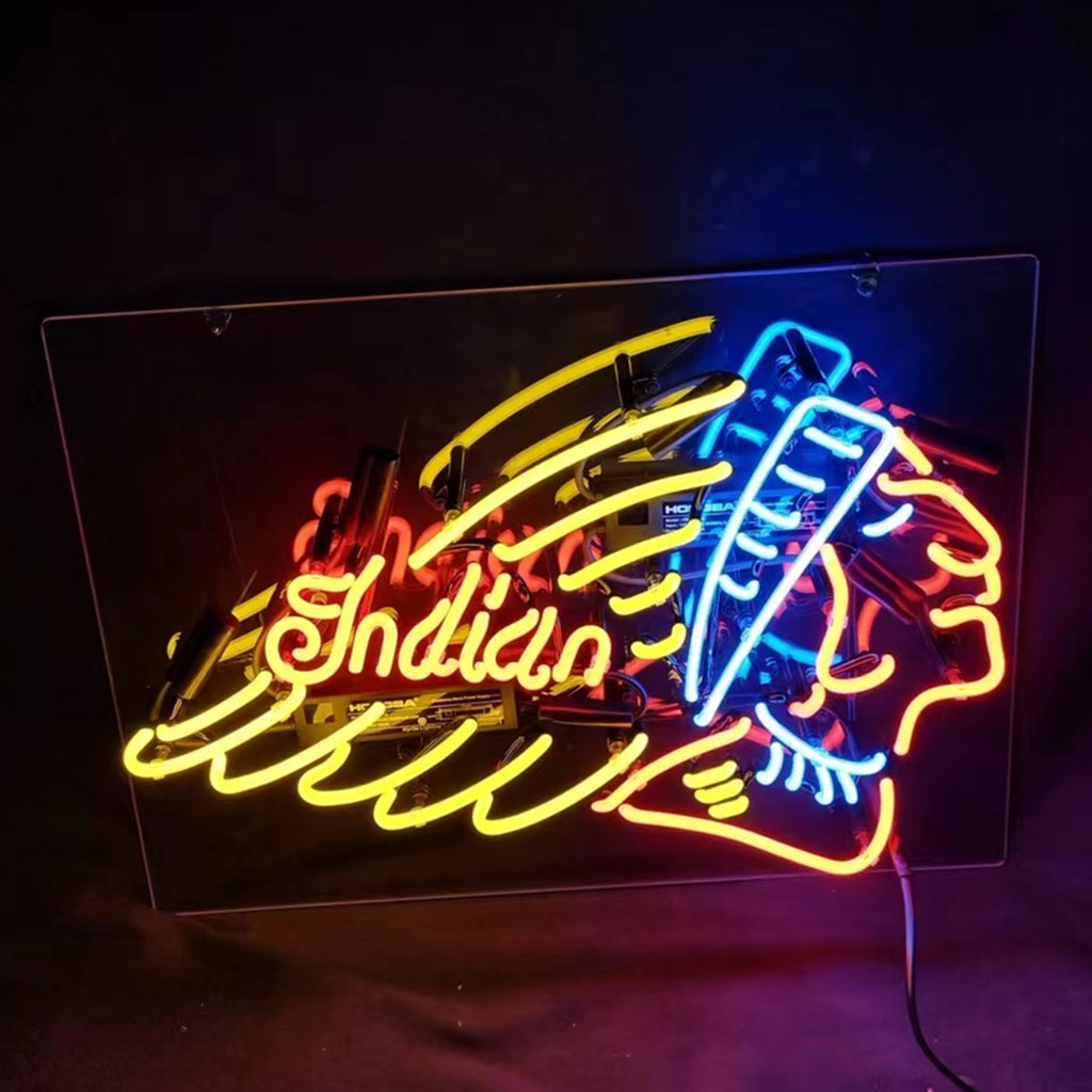 Indian Motorcycle Neon Signs Light - ME840-  DRIVEN - 2