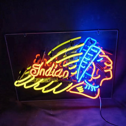 Indian Motorcycle Neon Signs Light - ME840-  DRIVEN - 1