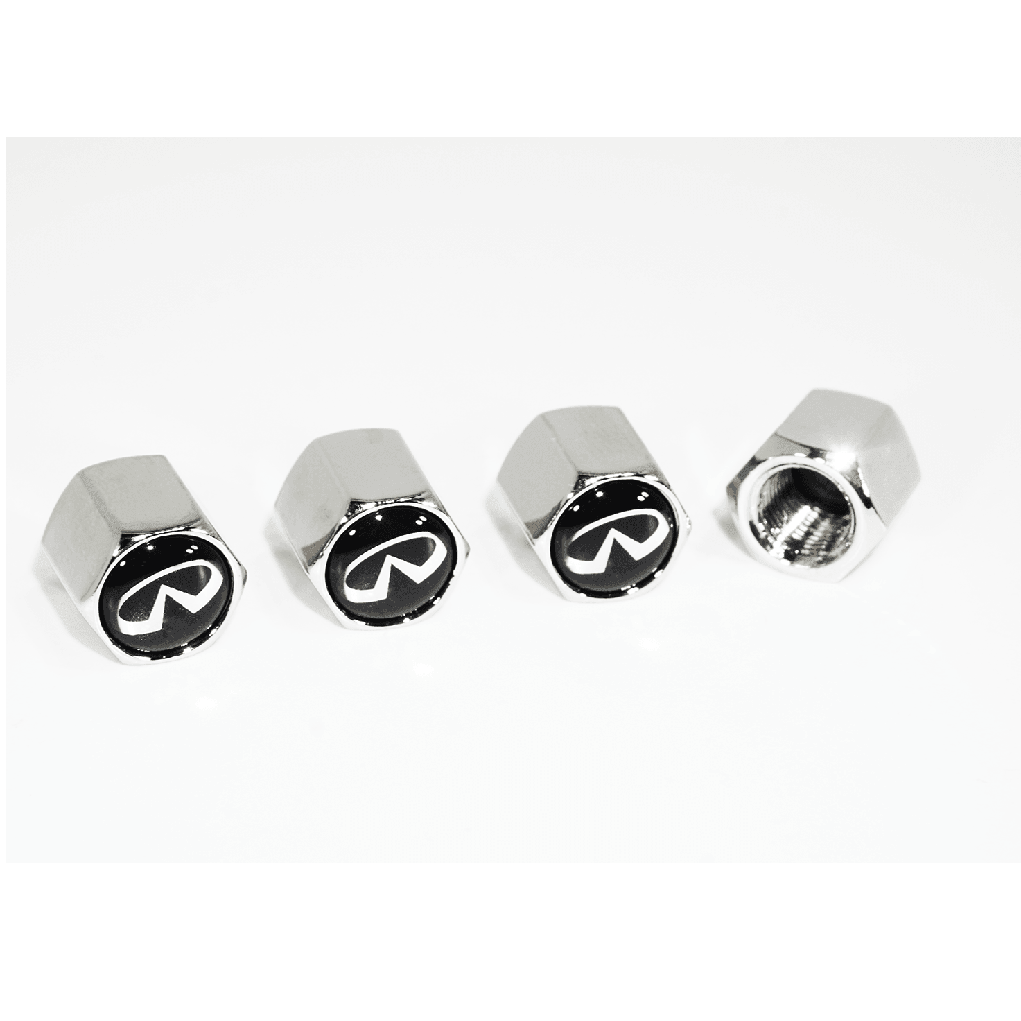 Chrome Valve Stem Tire Caps, Style: INFINITI - ZSD-004636-  DRIVEN - 2