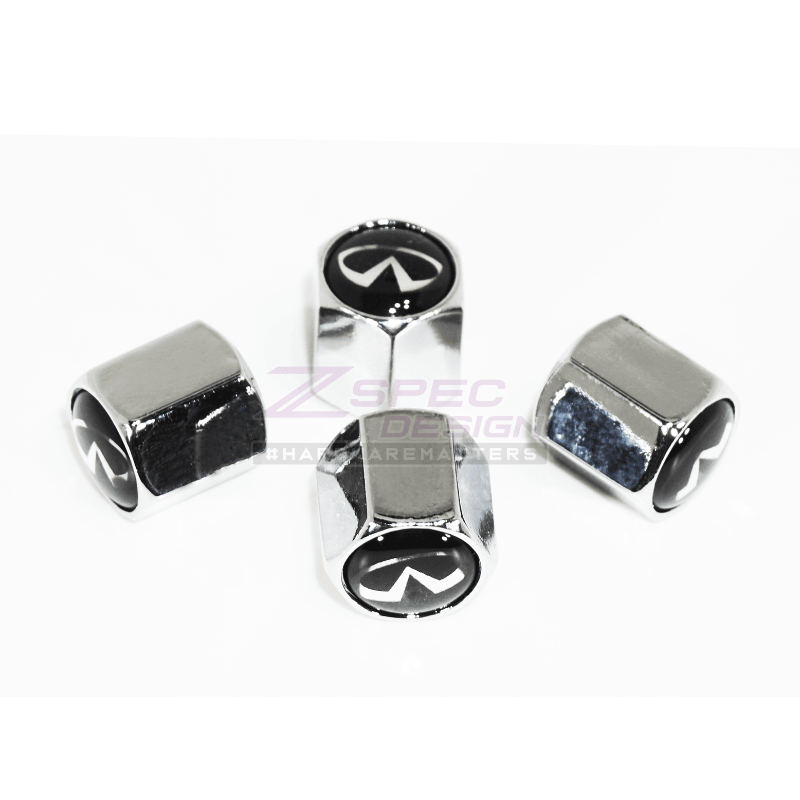 Chrome Valve Stem Tire Caps, Style: INFINITI - ZSD-004636-  DRIVEN - 1