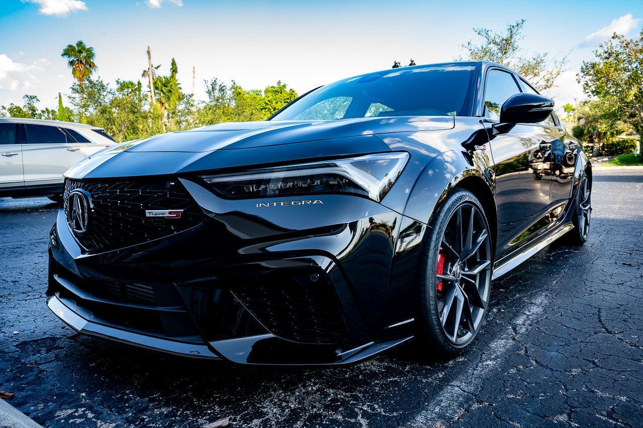 INTEGRA Front and Rear Bumper Insert Overlays / Inlays - 2023+ Integra - 23INTEGRABUMPSTD-RD-sku-47891067568447-23INTEGRABUMPSTD-WH-sku-47891067601215-23INTEGRABUMPSTD-BL-  DRIVEN - 10