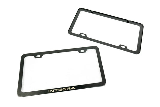 "Integra" License Plate Frame - Black, Pair - sfb23INTLPF-INTEGRA-  DRIVEN - 1