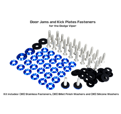ZSPEC Door Jams and Kick Plates Fastener Kit for '03-06 Dodge Viper, Stainless & Billet - ZSD-379116-ZSD-379123-ZSD-379130-ZSD-379147-ZSD-379154-  DRIVEN - 4